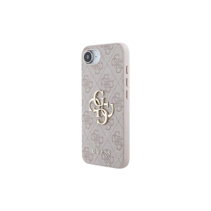 Obal Guess PU 4G Metal Logo Apple iPhone 16e GUHCPSE44GMGPI Pink