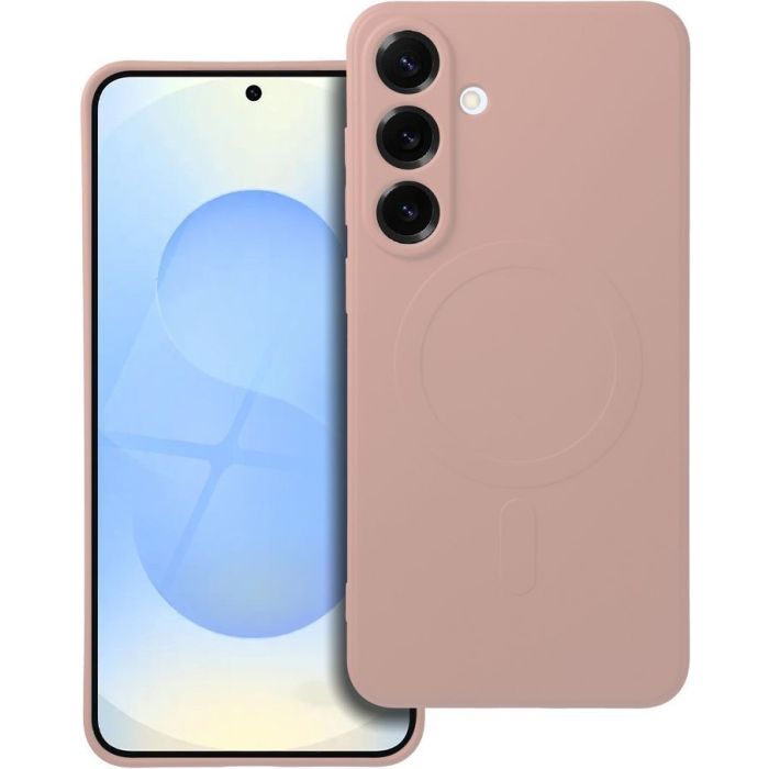 Obal SILICONE MAG COVER case MagSafe Samsung Galaxy S25+ 5G S936 pink