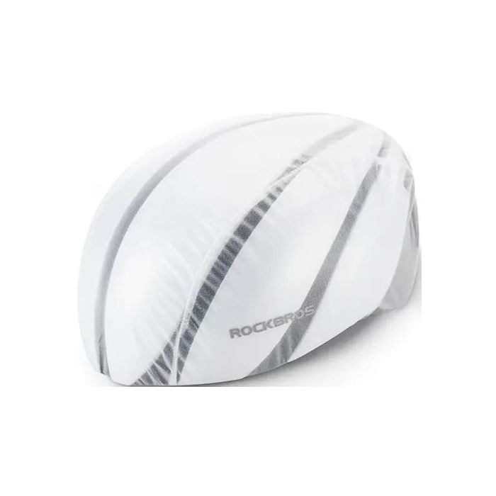 Rockbros 20001W, pršiplášť na helmu, biely