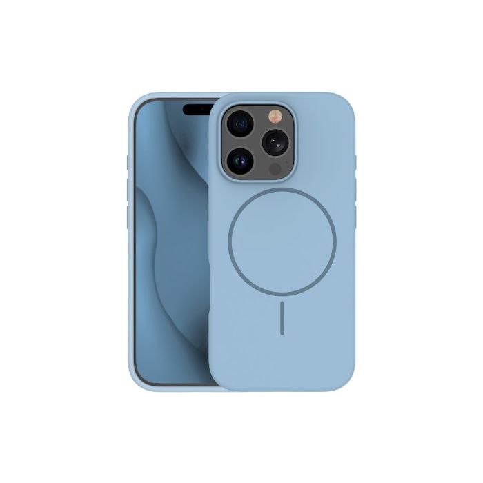 Obal Silicone Thin Mag Apple iPhone 15 Pro modrý