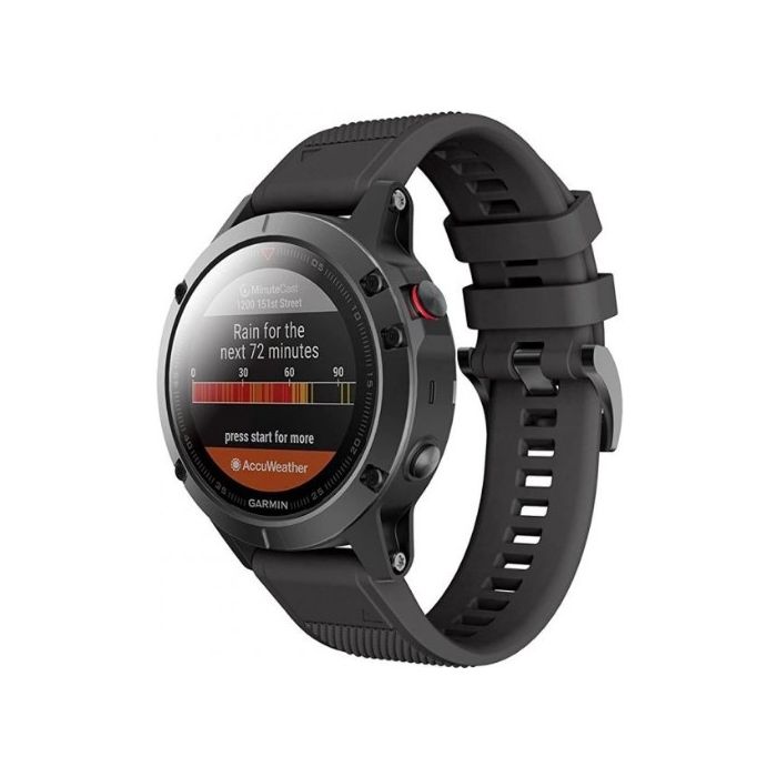Remienok Tech-Protect Smooth Garmin Fenix 3/3 HR/5X/5X Plus/6X/6X Pro/7X čierny