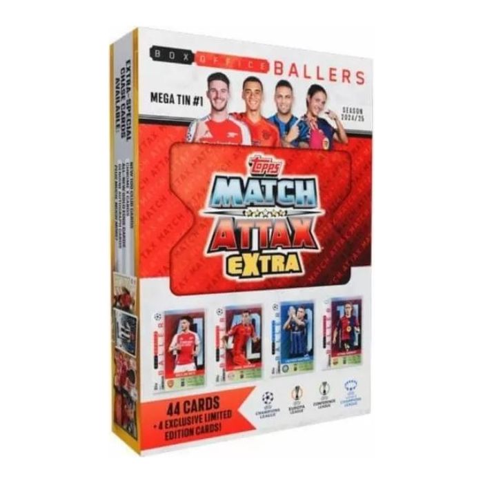 Futbalové karty Topps Match Attax EXTRA TCG 2024/25 UCC MEGA TIN 1