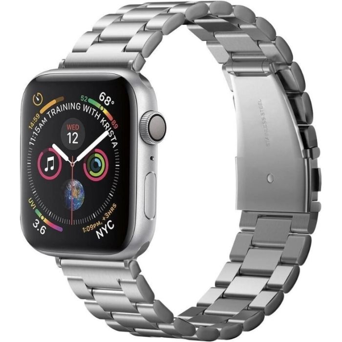 Remienok Spigen Modern Fit Band Apple Watch 4/5/6/7/SE/8/9/Ultra 44/45/49mm strieborný