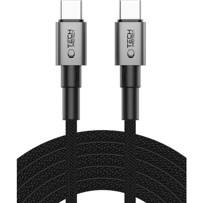 Tech-Protect UltraBoost DNA, USB-C/USB-C PD100W, 5A, 3m, čierny