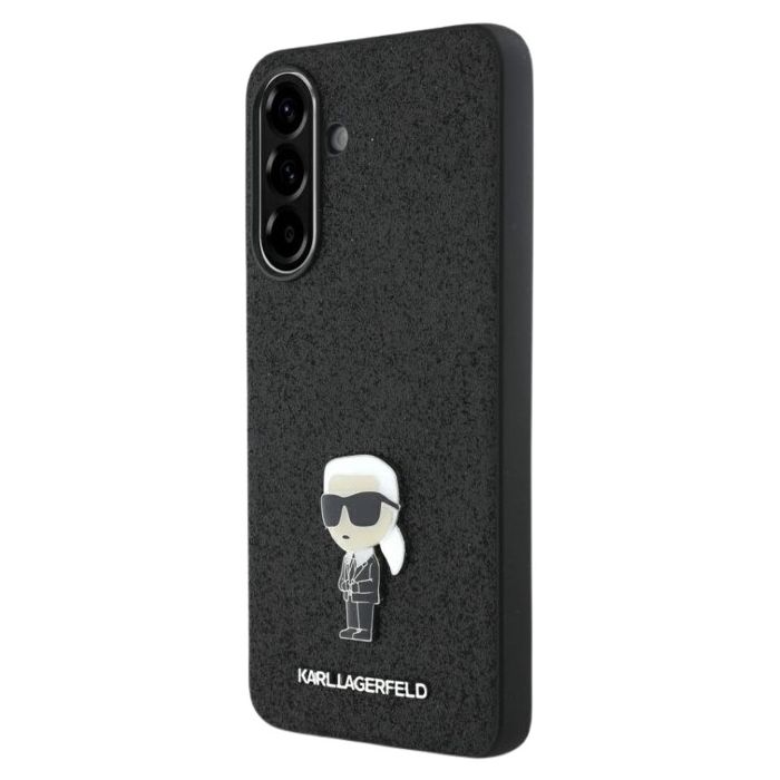 Obal Karl Lagerfeld Fixed Glitter Ikonik Metal Samsung Galaxy A56 5G A566 KLHCSA56GKNPSK čierny