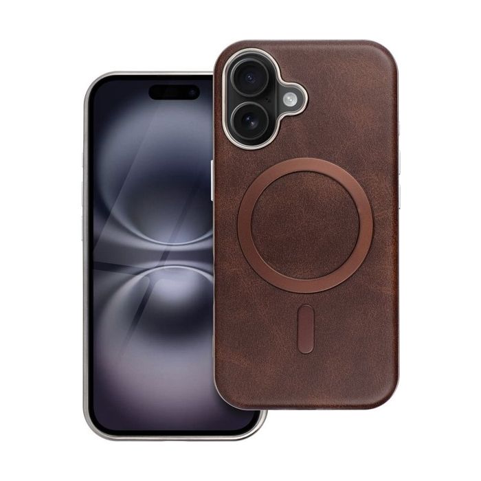 Obal GENTLEMAN MAG COVER Case MagSafe Apple iPhone 14 hnedý