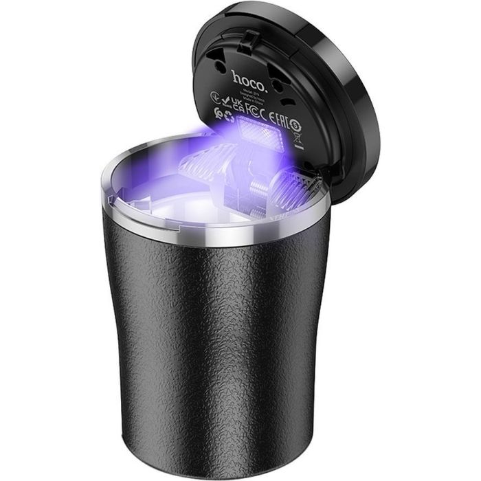 HOCO ZP9, prenosný popolník do auta, čierny