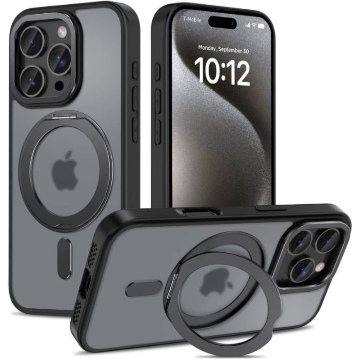 Obal Tech-Protect Magring MagSafe Apple iPhone 16 Pro Max Matte Black