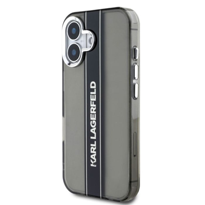 Obal Karl Lagerfeld IML Stripe Logo Apple iPhone 16 KLHCP16SHCFCPSCK čierny