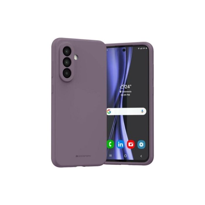 Obal Mercury Silicone Samsung Galaxy A36 5G A366/A56 5G A566 fialový