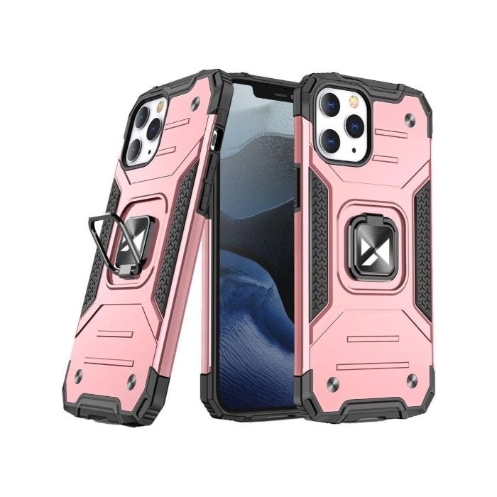 Obal Rugged Ring Armor Apple iPhone 13 Mini ružový