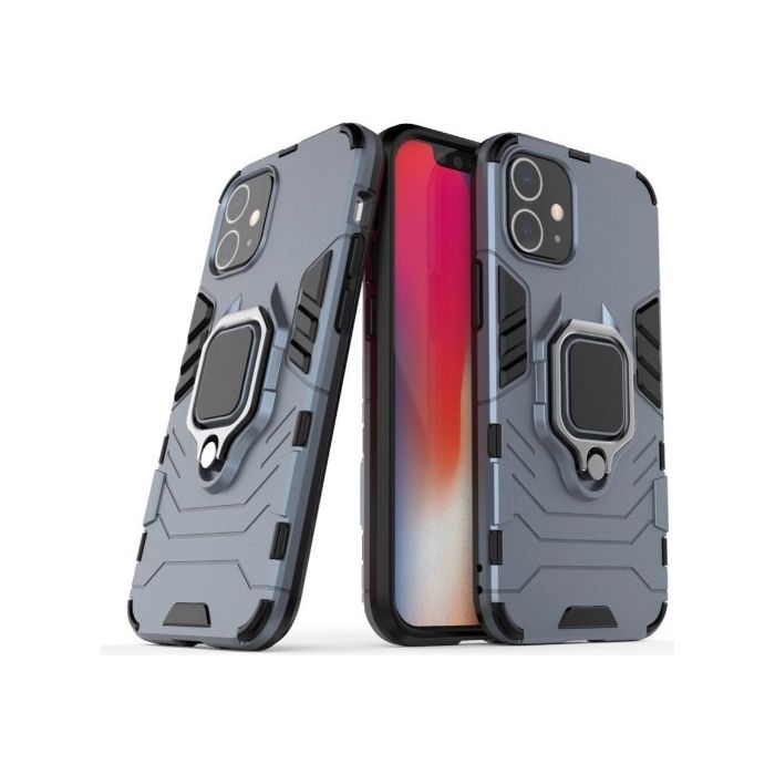 Obal Rugged Ring Armor Apple iPhone 12 Mini modrý