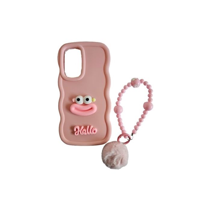 Obal 3D TPU Samsung Galaxy A36 5G A366/A56 5G A566 face svetlo ružový