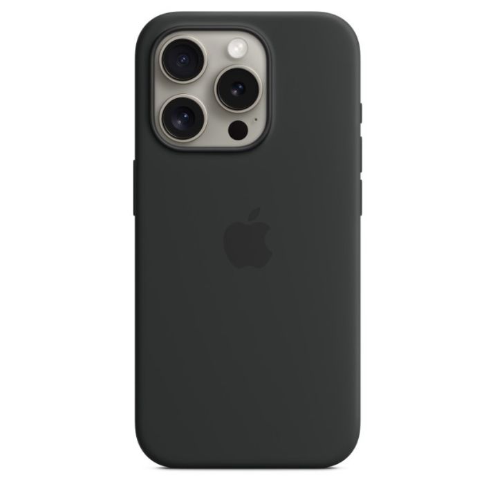 Obal Apple na Apple iPhone 15 Pro MT1A3ZM/A Silicone Case with Magsafe čierny (Poškodené balenie)