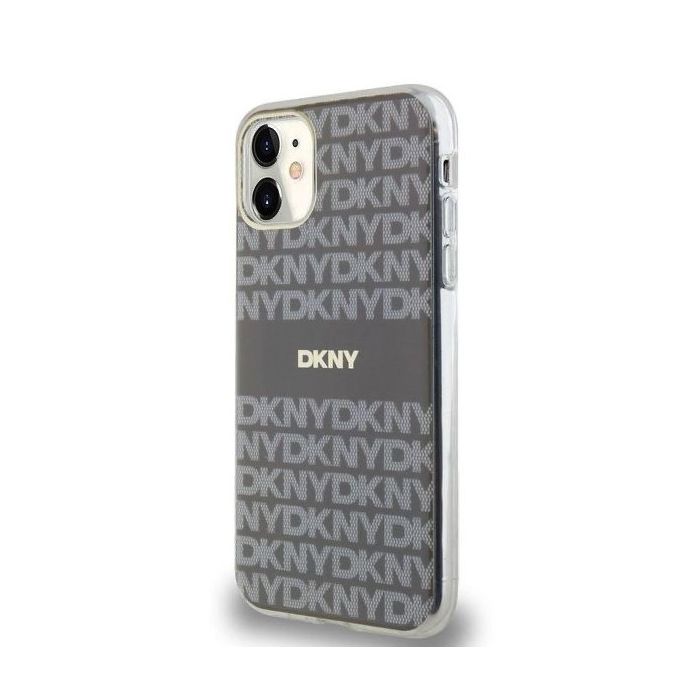 Obal DKNY PC/TPU Repeat Pattern Tonal Stripe Magsafe Apple iPhone 11 DKHMN61HRHSEE béžový