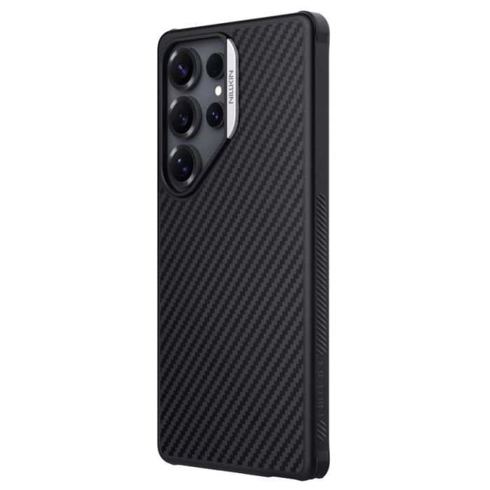 Obal Nillkin Synthetic Fiber PRO Magnetic Samsung Galaxy S25 Ultra 5G S938 strieborný