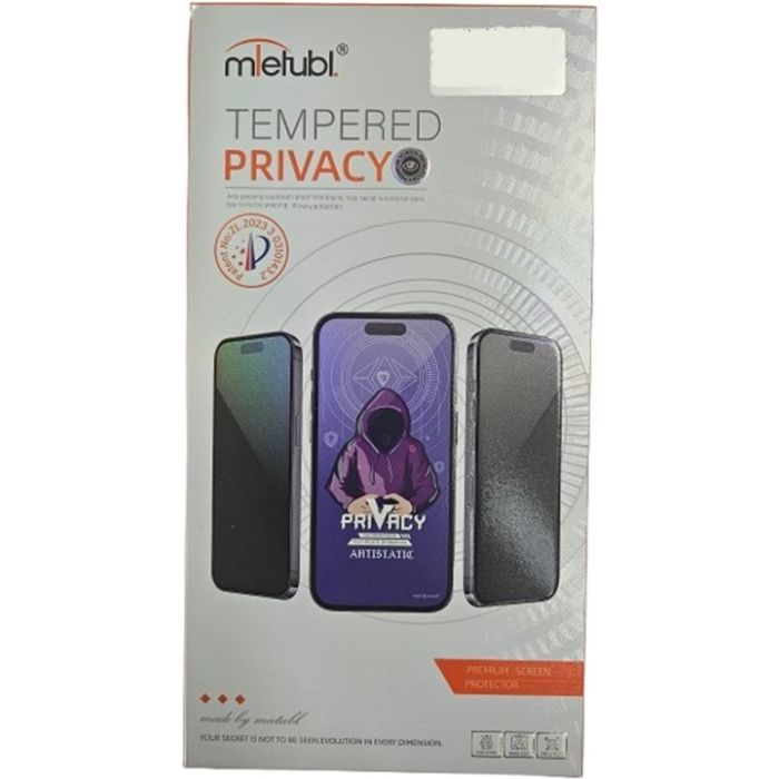 Ochranné sklo Mietubl 5D Privacy/Antispy Apple iPhone 13 Mini čierne