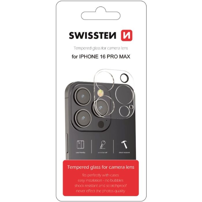 Ochranné sklo na fotoaparát SWISSTEN Apple iPhone 16 Pro Max