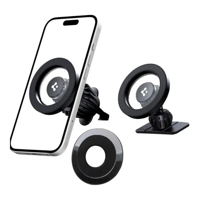 Spigen MFT13 MagSafe, magnetický držiak do auta, čierny