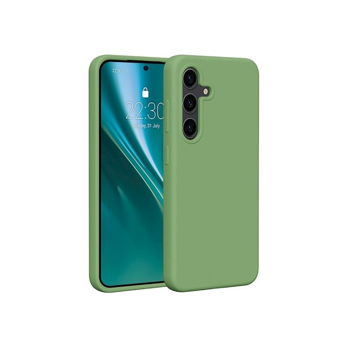 Obal Etteri Silicone case Samsung Galaxy S24 Ultra 5G S928 light green