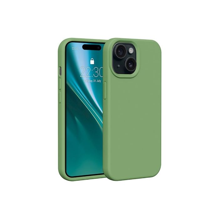 Obal Etteri Silicone case Apple iPhone 14 light green