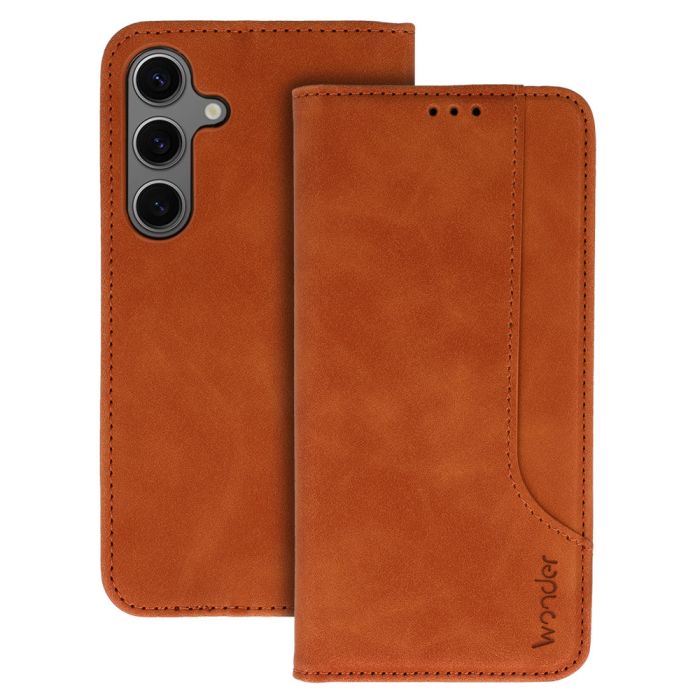 Obal Wonder Prime Book Samsung Galaxy A17 5G A176 hnedý