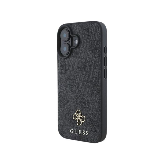 Obal Guess PU 4G Small Metal Logo MagSafe Apple iPhone 16 GUHMP16SP4SM4MK Grey