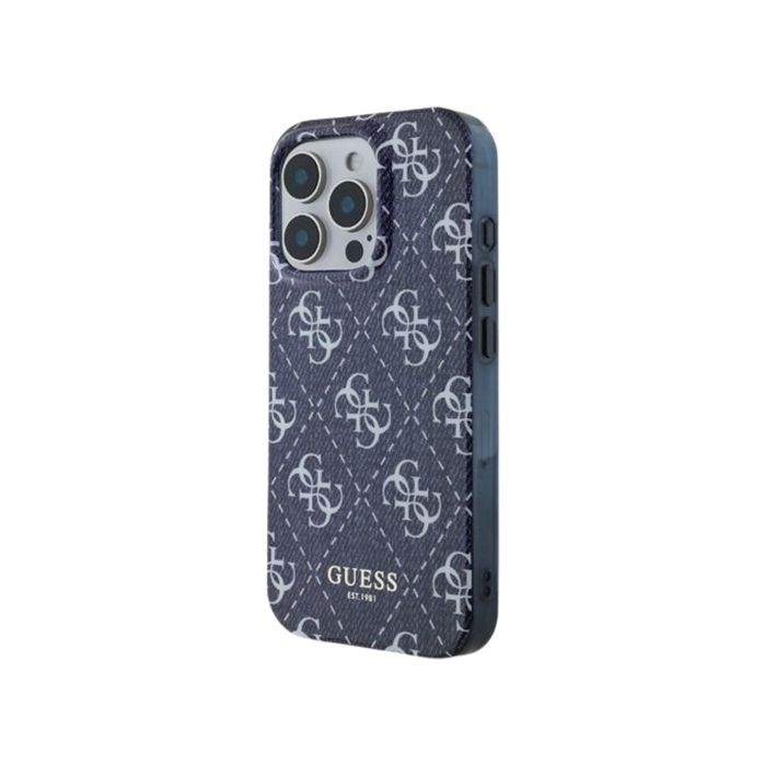 Obal Guess IML Denim Effect MagSafe Apple iPhone 16 Pro Max GUHMP16XHJ4PWD Dark Blue
