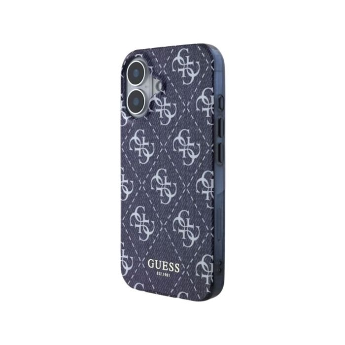Obal Guess IML Denim Effect MagSafe Apple iPhone 16 GUHMP16SHJ4PWD Dark Blue