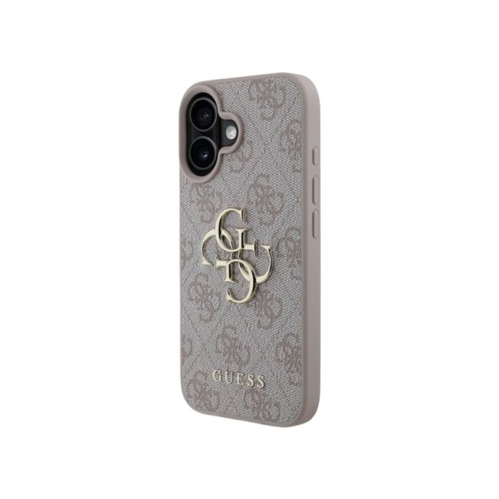 Obal Guess PU 4G Metal Logo Apple iPhone 16 Plus GUHCP16M4GMGPI Pink