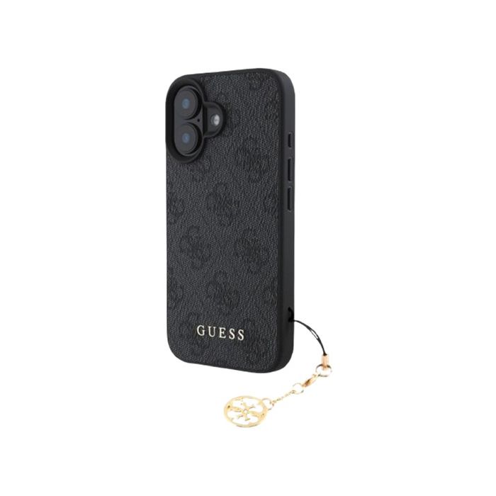 Obal Guess 4G Charm Apple iPhone 16 Plus GUHCP16MGF4GCK Tone on Tone Grey