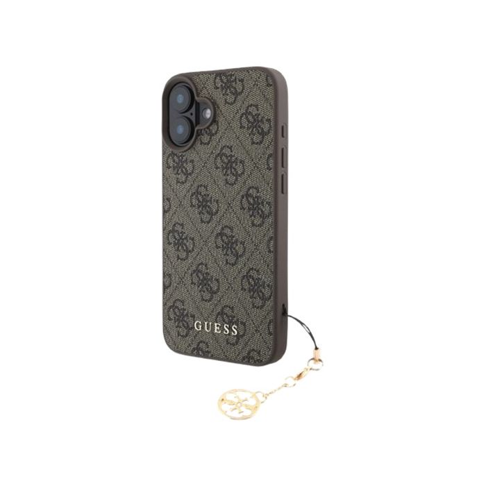 Obal Guess 4G Charm Apple iPhone 16 Plus GUHCP16MGF4GCW Tone on Tone Brown