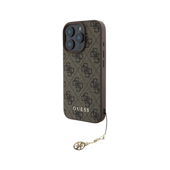 Obal Guess 4G Charm Apple iPhone 16 Pro Max GUHCP16XGF4GCW Tone on Tone Brown