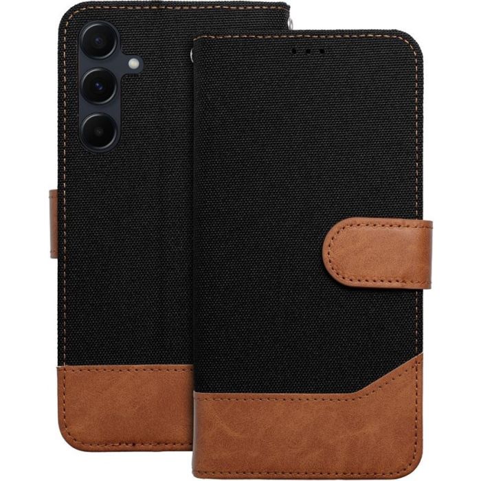 Obal JEANS Book Xiaomi Redmi 14C/POCO C75 black