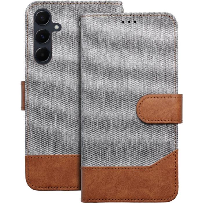 Obal JEANS Book Huawei P30 Lite gray