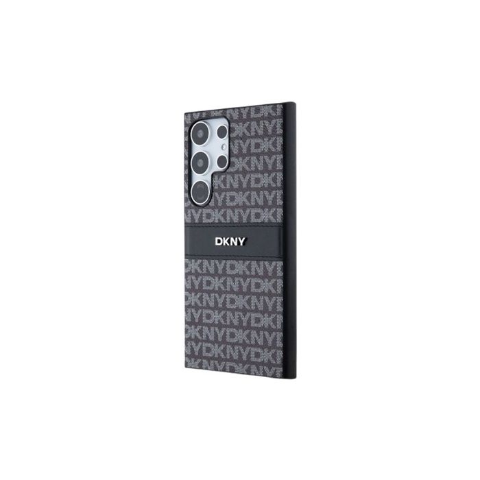 Obal DKNY PC/TPU Repeat Pattern Tonal Stripe Samsung S24 Ultra 5G S928 DKHCS24LPRTHSLK Black