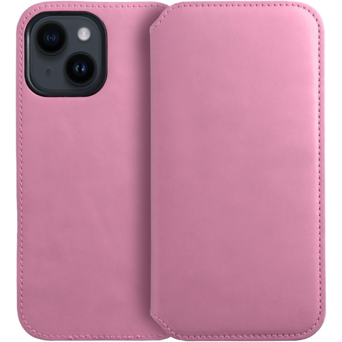 Obal DUAL POCKET Book Xiaomi Redmi 14C/POCO C75 light pink