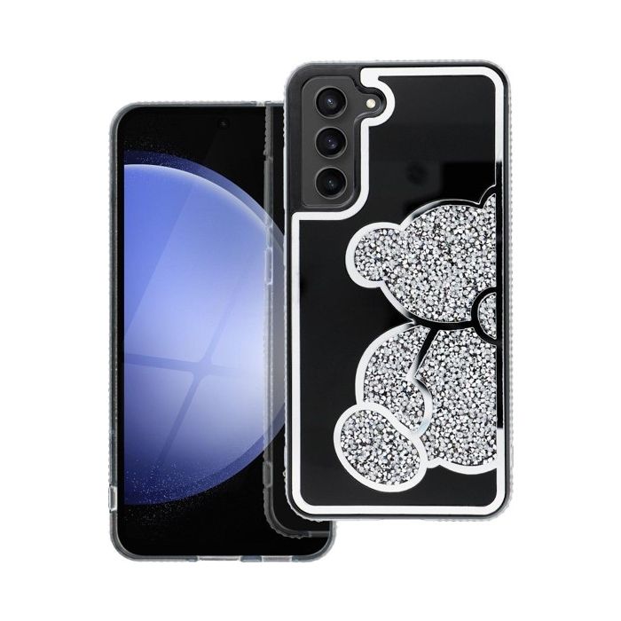 Obal TEDDY BEAR Case Samsung Galaxy S24 FE 5G S721 silver