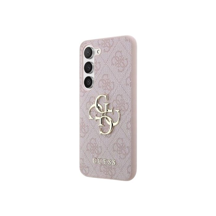 Obal Guess PU 4G Metal Logo Samsung Galaxy A35 5G A356 GUHCSA354GMGPI Pink